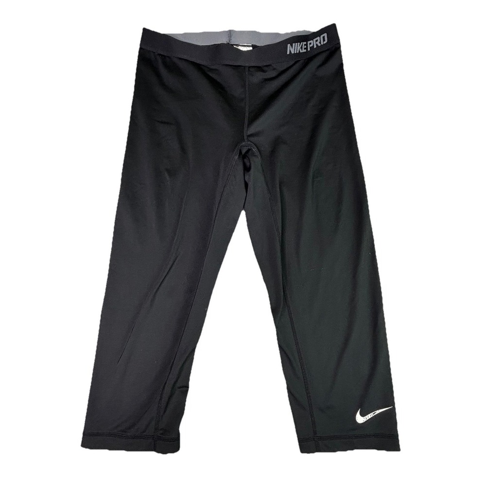 NIKE‎ Women's PRO Training Capri/Tights-Black - 725468-010 Size Large